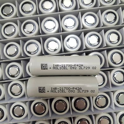 Ταϊβάν μαγικό Molicel 21700 μπαταρία 3.7V 4200mAh λίθιου χαμηλής θερμοκρασίας P42A