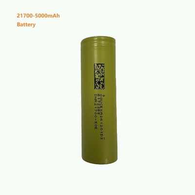 21700 μπαταρία ιόντων λιθίου, 5000 mAh χωρητικότητα, 3C 15A ρυθμός εκφόρτισης.